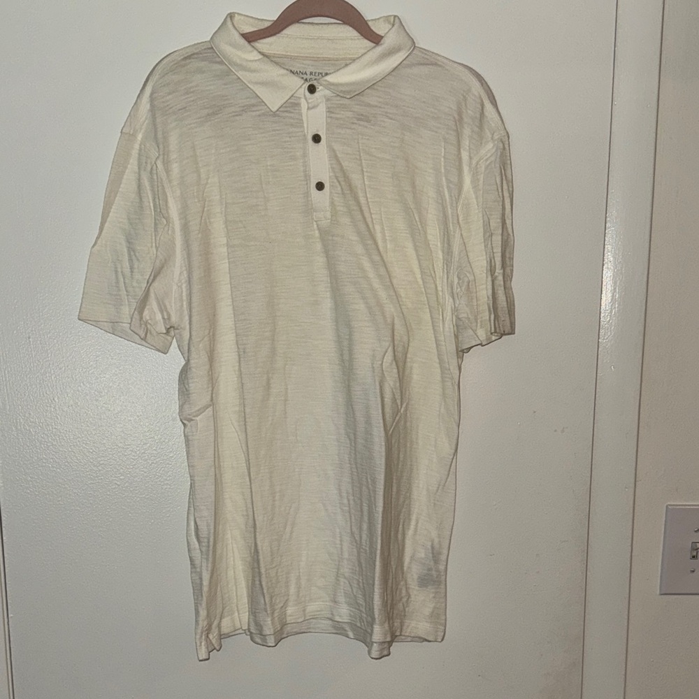 Men's Cream Polo Shirt